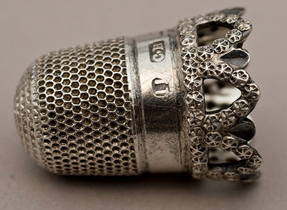 Antique Silver Thimble - Charles Horner